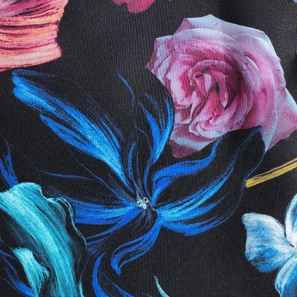 TED BAKER London Dabah Pencil skirt women size 2 US Small 4-6 Dark Floral Print - Picture 14 of 16